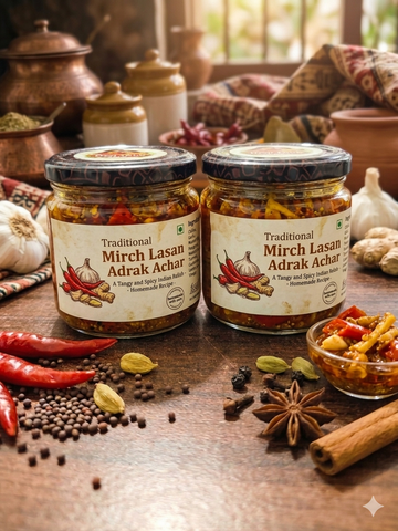 Mirch Lasan Adrak Achar